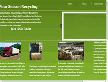 Tablet Screenshot of fourseasonrecycling.com